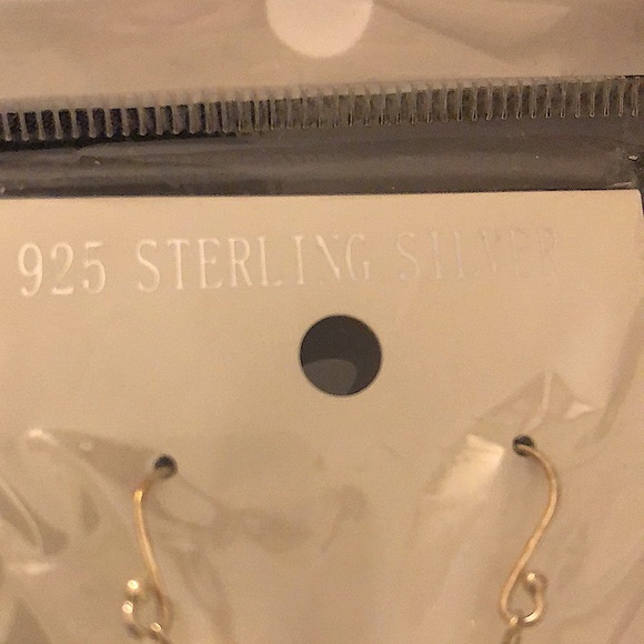 Sterling silver earrings with stones - Picture 2 of 4